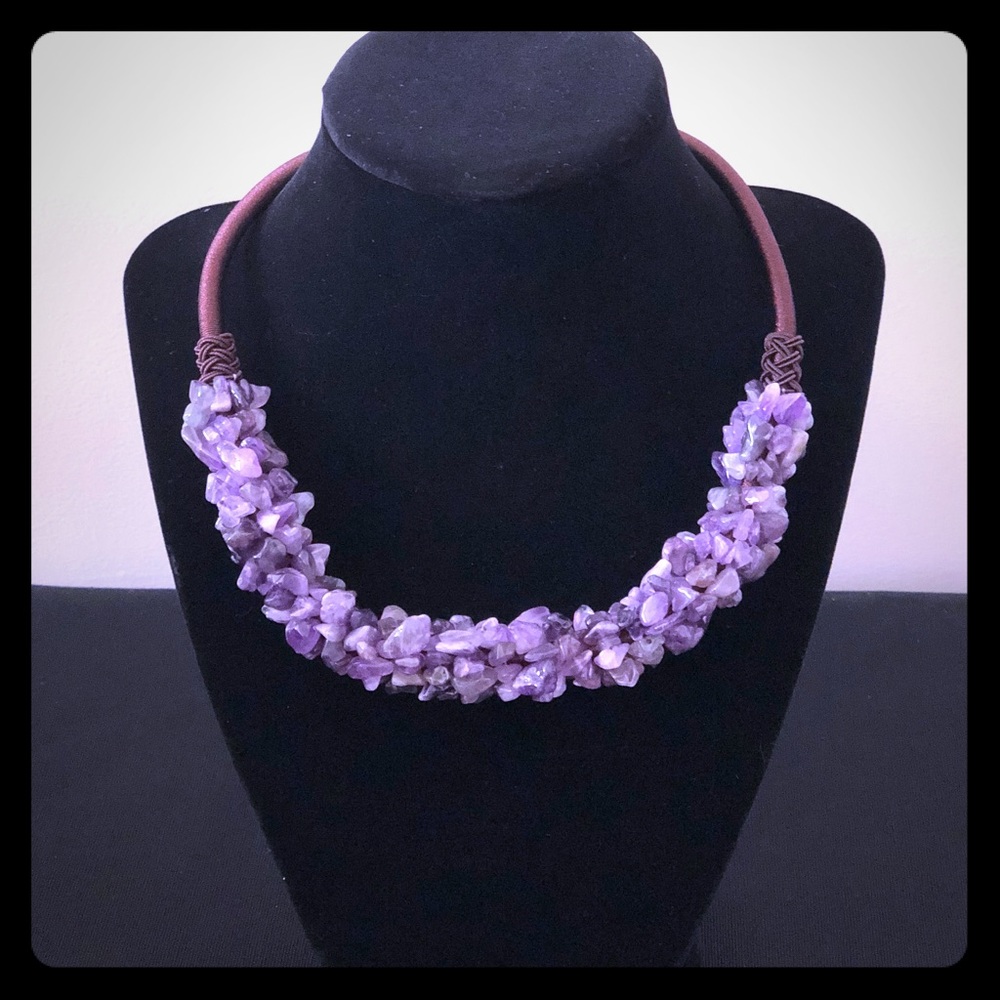 NEW! 🔮 Gorgeous amethyst twisted necklace! 🎁